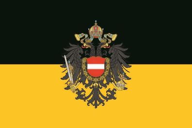 Aufkleber Fahne Flagge Österreich-Ungarn in verschiedene Größen