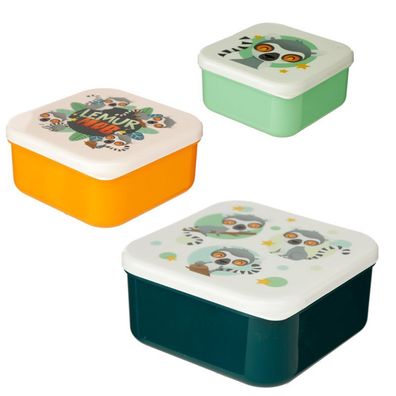 Lemur Mob Lunchboxen Brotdosen 3er Set S/ M/ L