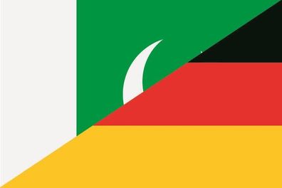 Aufkleber Fahne Flagge Pakistan-Deutschland in verschiedene Größen