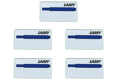 LAMY Original Tintenpatronen T 10 blau/ schwarz 5 Stück Füller Füllhalter Tinte