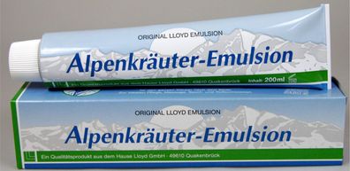 Alpenkräuter-Emulsion Wohltat für alle Menschen je 200ml Tube + 1 Tubenquetscher