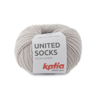 25g United Socks - 4fädige Unifarben zum Kombinieren für Mustersocken.