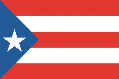 Aufkleber Fahne Flagge Puerto Rico in verschiedene Größen