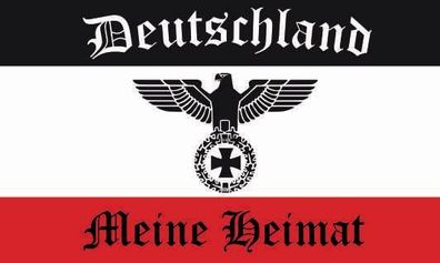 Aufkleber Fahne Flagge Reichsadler Deutschland meine Heimat in verschiedene Größen