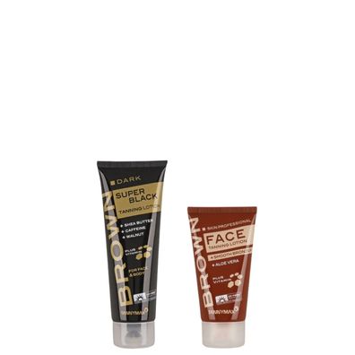 Tannymaxx Brown/ Super Black Tanning Lotion + Face Tan 175ml/ Solariumkosmetik