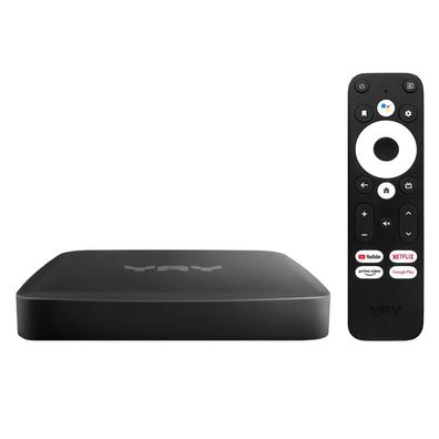 YAY GO IP-Receiver (4K UHD, Android 10, Dual-WiFi, LAN, Chromecast, IP-Player, H
