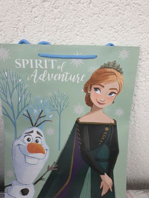 Geschenktasche Disney Frozen Eiskönigin 32x26x11cm Geschenktüte Olaf + Anna Neu