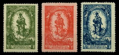 Liechtenstein 1920 Nr 40-42 postfrisch X6FBDF2