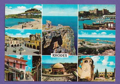 Postkarte Griechenland Rhodes/ Rhodos gelaufen nach Mutzschen