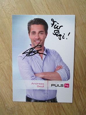 Puls4 Fernsehmoderator Andreas Seidl - handsigniertes Autogramm!!!
