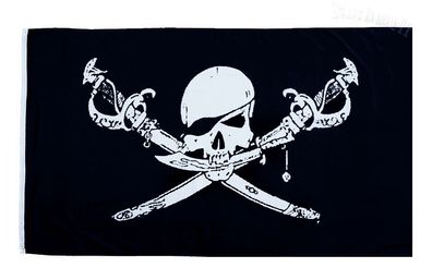 Piraten Fahne / Flagge der Freibeuter und Halsabschneider 150 x 90 cm