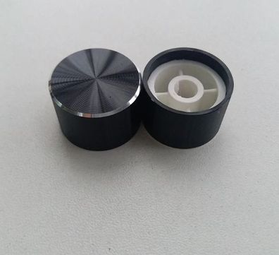 10 Stück Aluminium Kunststoff Potentiometer Knopfkappe