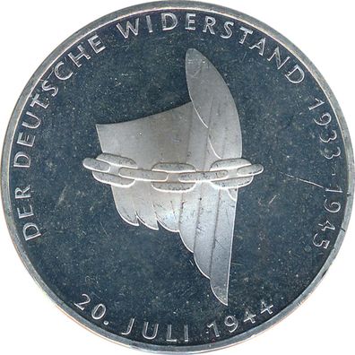 BRD 10 DM 1994 A Deutscher Widerstand Silber*