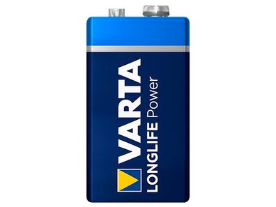 9V-Blockbatterie VARTA ''HIGH ENERGY'' 9 V, Typ 6F22, 1-er Blister