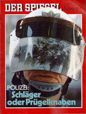 Der Spiegel Nr. 48 / 1981 Polizei: Schläger oder Prügelknaben