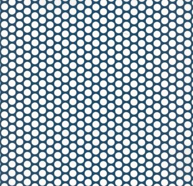 Westfalenstoffe Kopenhagen blau große weiße Punkte Öko Tex Baumwolle Webware