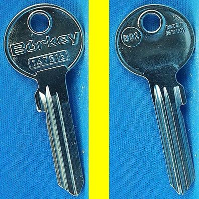 Schlüsselrohling Börkey 1475 1/2 Profil B02 für versch. Abus, Nova Profilzylinder