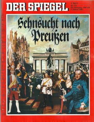 Der Spiegel Nr.1/2 - 1981 Sehnsucht nach Preußen