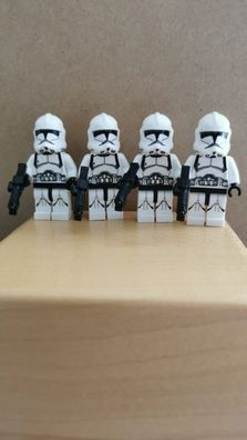 4x Clone Trooper Phase 2 Custom Lego Star Wars Clone Wars
