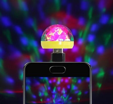 USB Stage Light - Disco Musik Magic Ball Lampe für Handy, PC & Power Bank