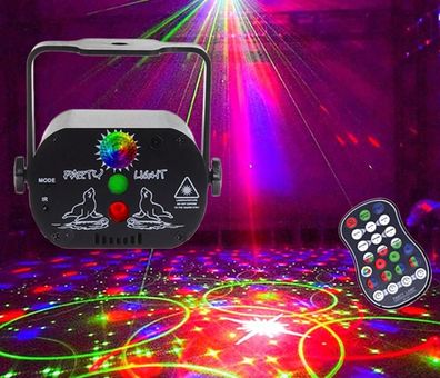 60 Muster Mini USB Charge DJ Disco Licht Blitz, Party Bühne Lichteffekt