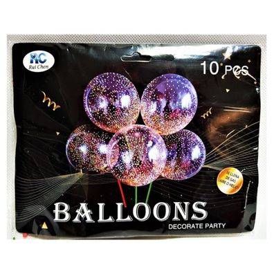 Dekoballons mit Schaumstoffkugeln 10 Stk