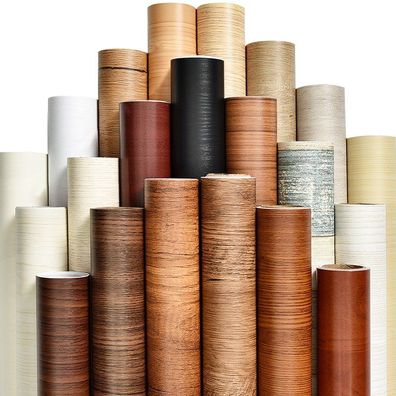 PVC Holzmaserung Tapete für Küchenfilme überholte Kleidung Schranktür Möbel