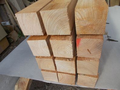 Lärche 10x10 Kantholz Pfosten Pfahl Balken mehrstielig kerngetrennt bis 4m Länge