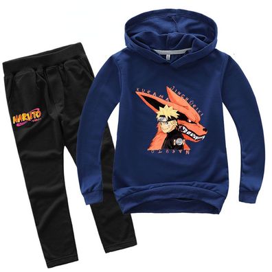 2er Set Junge Naruto Kapuzenpullover Kinder Hoody Sweatshirts Anzug Geschenk