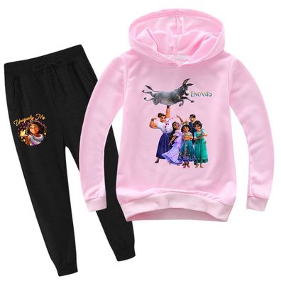 2er Set Mädchen Encanto Kapuzenpullover Kinder Hoody Sweatshirts Anzug Geschenk