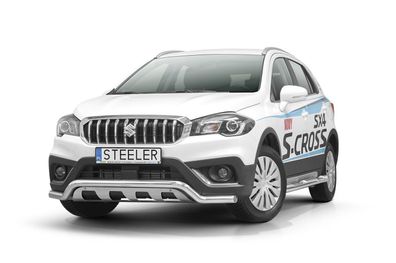 Frontbügel Frontschutzbügel EC MIT Unterfahrschutz FÜR SUZUKI SX4 S-CROSS 2016