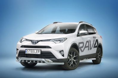 Frontbügel Frontschutzbügel EC MIT Unterfahrschutz FÜR TOYOTA RAV4 15-18 Mit EG