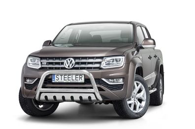 Frontbügel Frontschutzbügel EC Passend FÜR VW AMAROK 2016- Edelstahl V2A