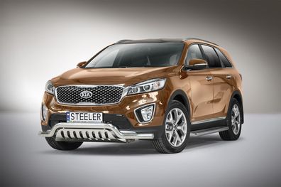 Frontbügel Frontschutzbügel EC MIT Unterfahrschutz FÜR KIA Sorento 2015-2018