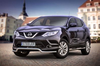 Frontbügel Frontschutzbügel EC FÜR NISSAN Qashqai 2013-2016 QUA-L1360-05