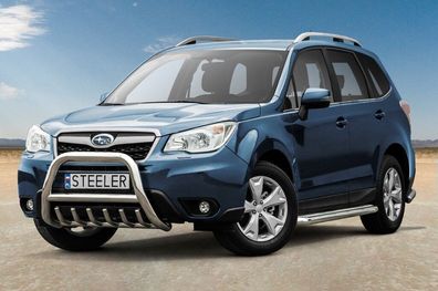 Frontbügel Frontschutzbügel EC MIT Unterfahrschutz FÜR SUBARU Forester 13-18