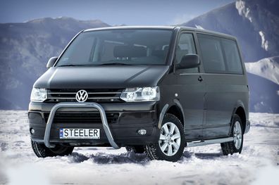 Frontbügel Frontschutzbügel EC Passend FÜR VW T5 2010-2015 Edelstahl V2A