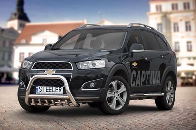 Frontbügel Frontschutzbügel EC Unterfahrschutz FÜR Chevrolet Captiva 12- EG V2A