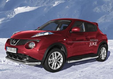 Trittbretter Schwellerrohre Edelstahl TÜV FÜR NISSAN JUKE 2010- D. 70mm