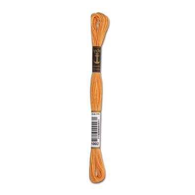 8m Anchor Stickgarn - Farbe 1002 - braunorange hell