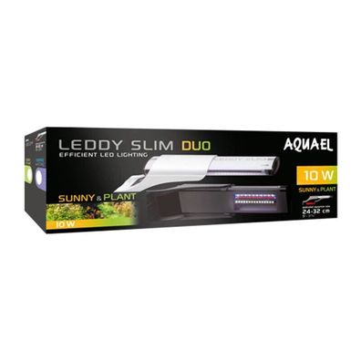 Aquael Leddy Slim Duo Sunny & Plant 10W - 25-50cm weiß Aquarium LED-Beleuchtung