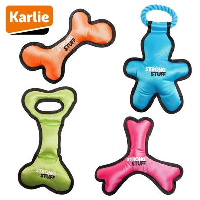 Karlie Strong Stuff Hundespielzeug - Oxford-Nylon Zerrspiel robust mit Squeaker
