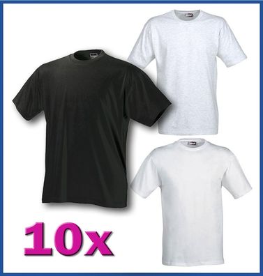 10x T-Shirt S M schwarz weiß meliert Shirt GILDAN SNAP Sweat-Shirt NEU