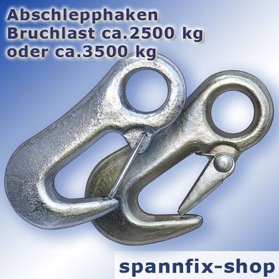 Abschlepphaken 92 mm geschmiedet Karabinerhaken Bruchlast ca.2500 kg ca. 3500 kg