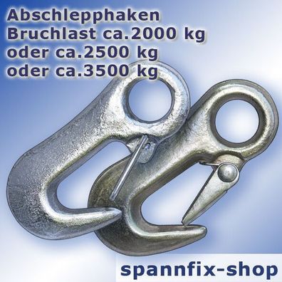 Abschlepphaken 92 mm geschmiedet Bruchlast ca. 2000 kg ca.2500 kg ca. 3500 kg