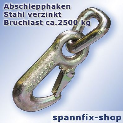 Abschlepphaken mit Triangel Bruchlast ca. 2500 kg Karabinerhaken Haken Karabiner