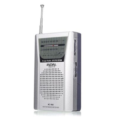 Universaltaschenradio, Teleskopantenne Mini AM / FM 2-Band Radio World Receiver mit