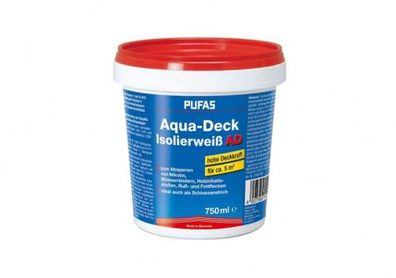 Pufas Aqua-Deck Isolierweiß AD 750ml Raucherfarbe - Nikotinfarben