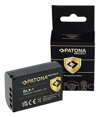 PATONA Protect Battery kompatibel Olympus BLX-1 OM-1