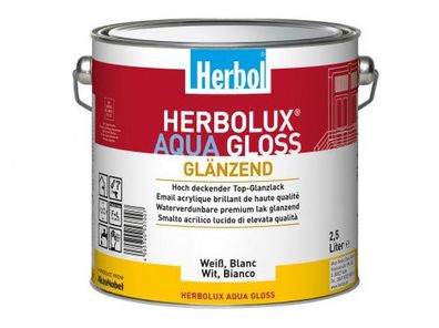 Herbol Herbolux Aqua Gloss 2,5l Weiss